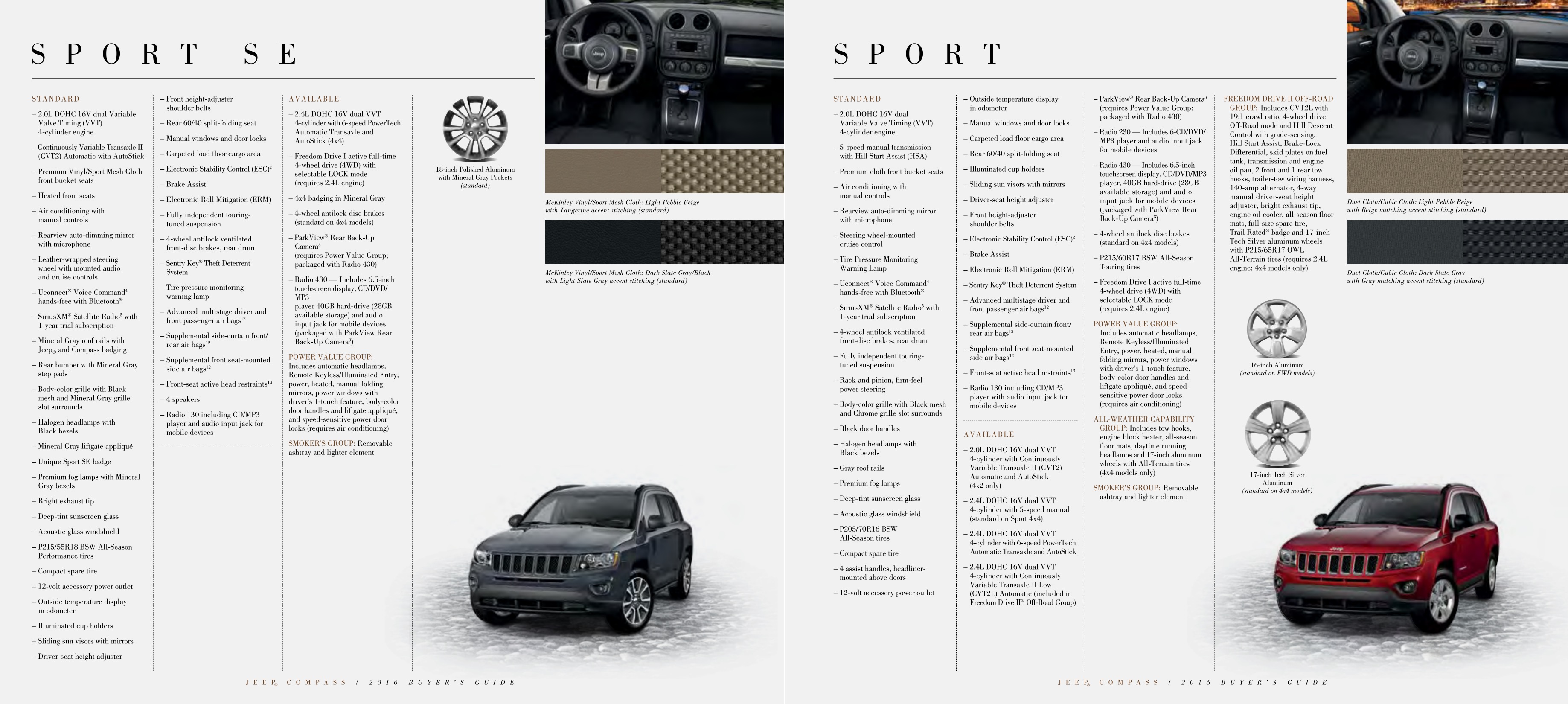 2016 Jeep Compass Brochure Page 21